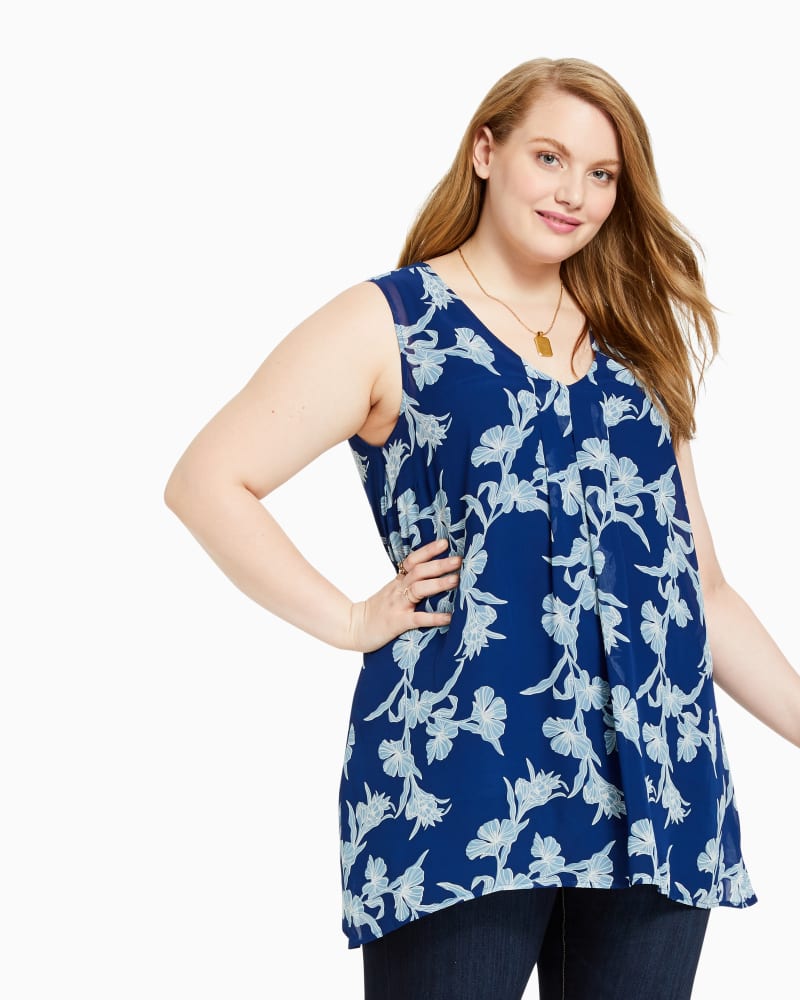 Front of plus size Nancy V-Neck Tank by Ryan Wythe | Dia&Co | dia_product_style_image_id:117601